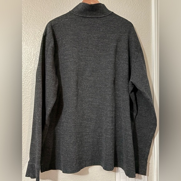 Polo Ralph Lauren 1/4 Zip. Black Long Sleeve Sweater. Estate Rib Style. - Picture 2 of 13